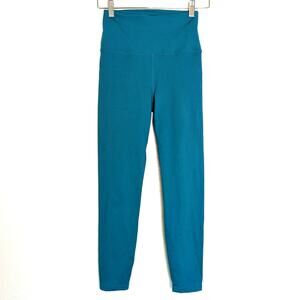 Carbon38 Teal Blue High Rise Tight Leggings Women Size S Yoga Gym Activewear